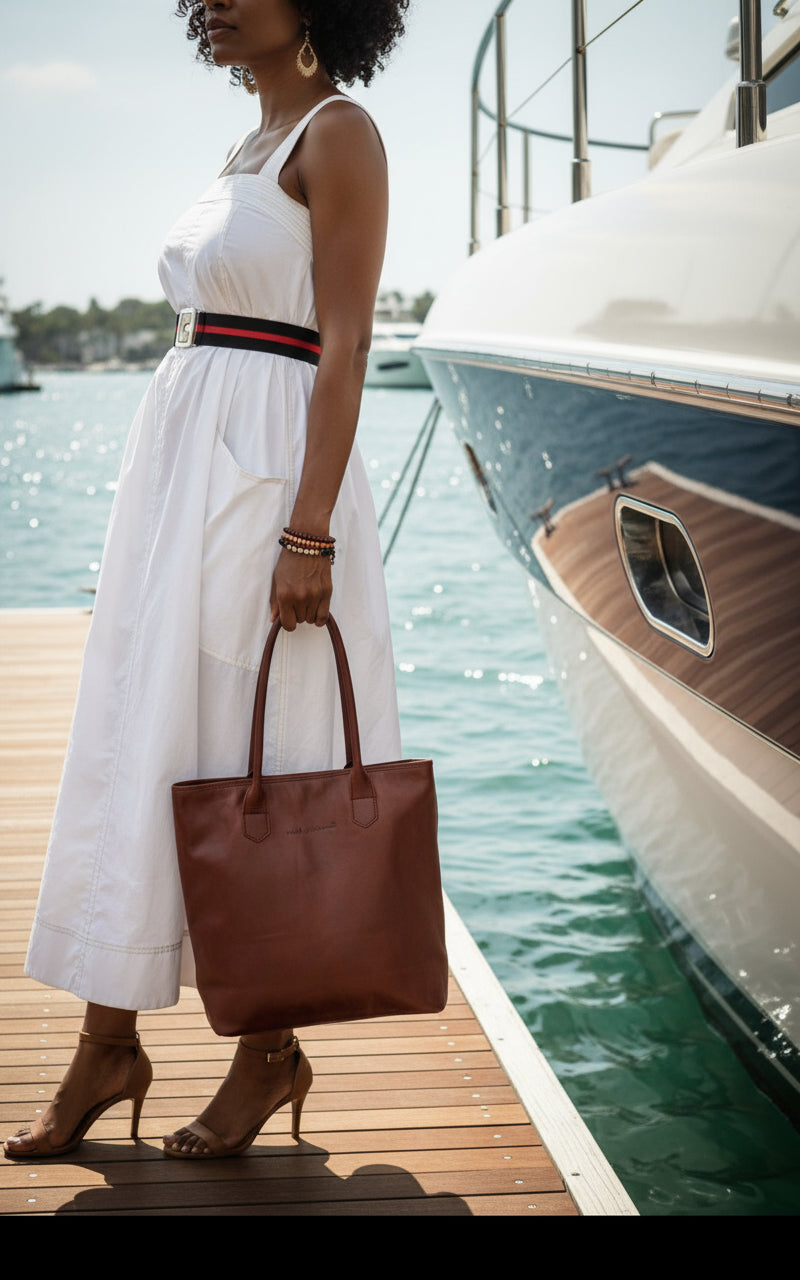 petite wellington tote oxblood