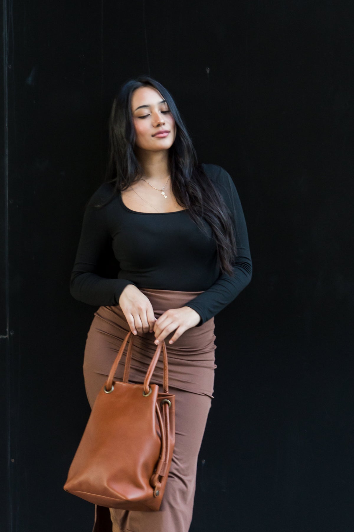 Camden Bucket bag - Cognac