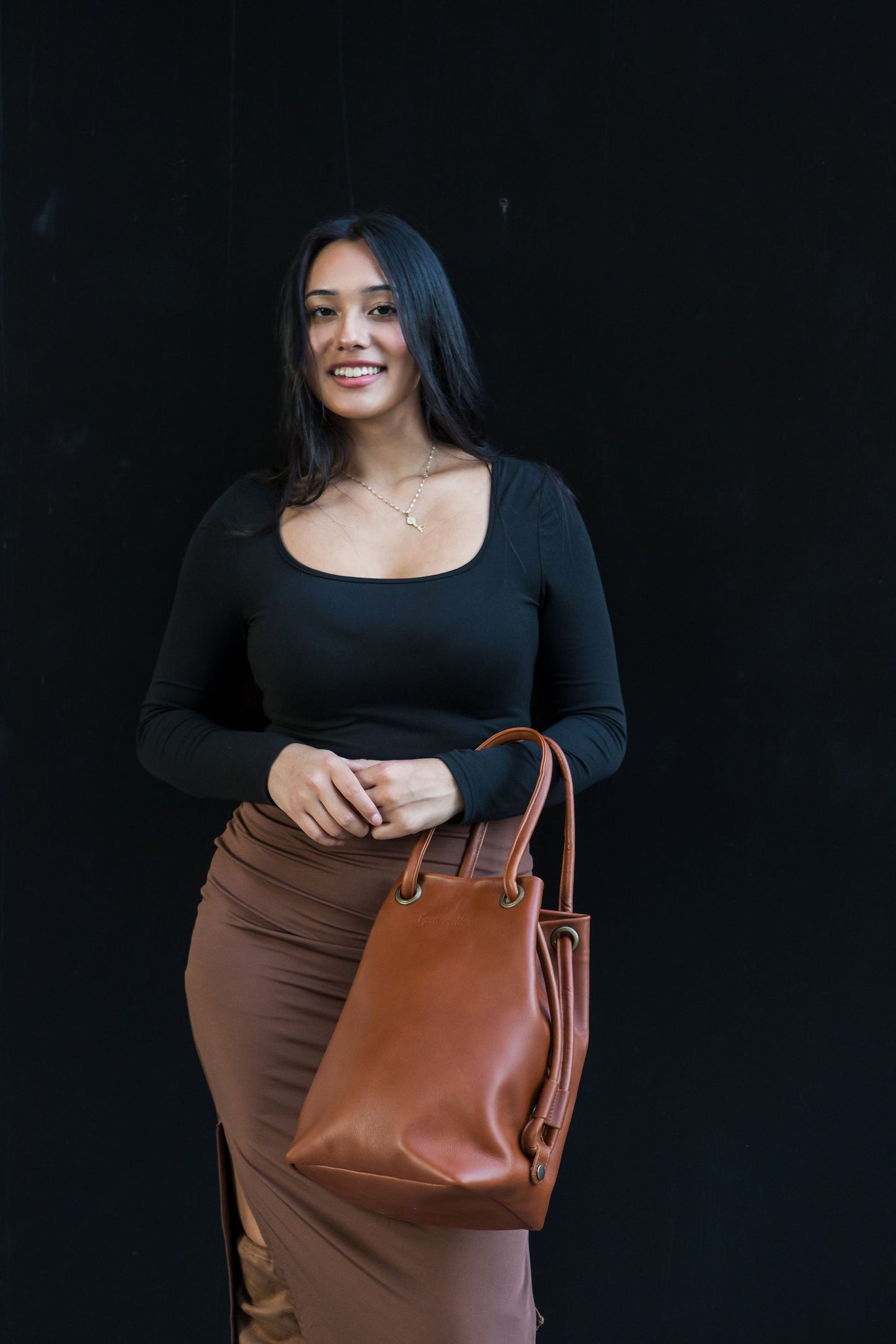 Camden Bucket bag - Cognac