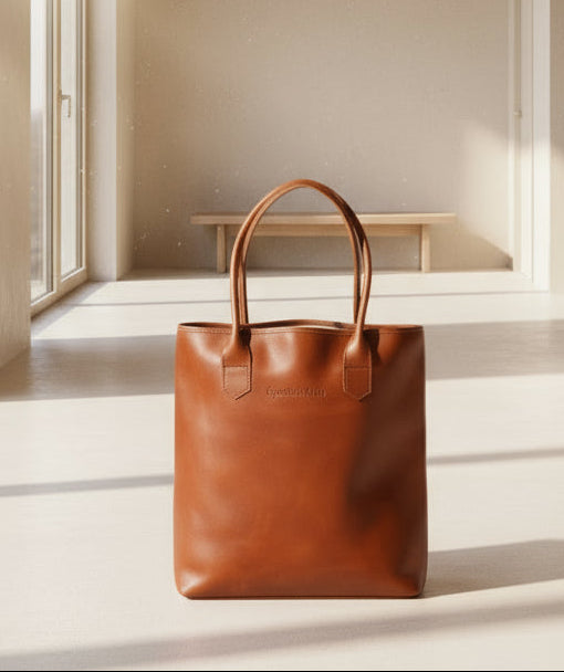 Petite Wellington Tote in cognac