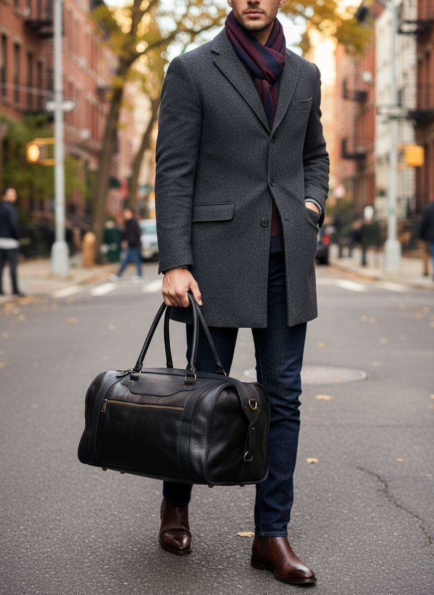aiken weekender bag in noire