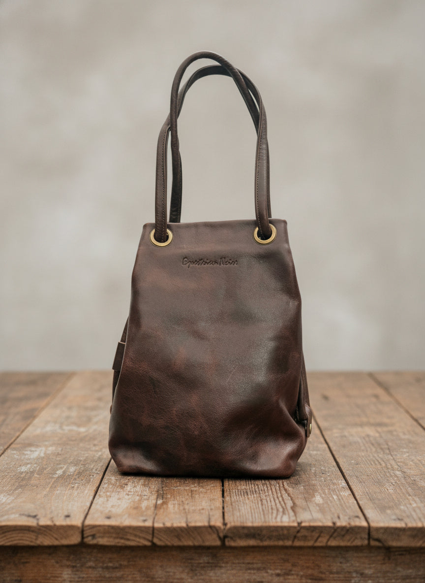 Camden bucket bag in espresso