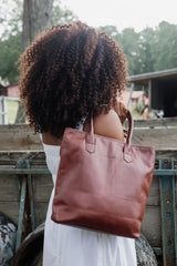 Petite Wellington Tote - Oxblood
