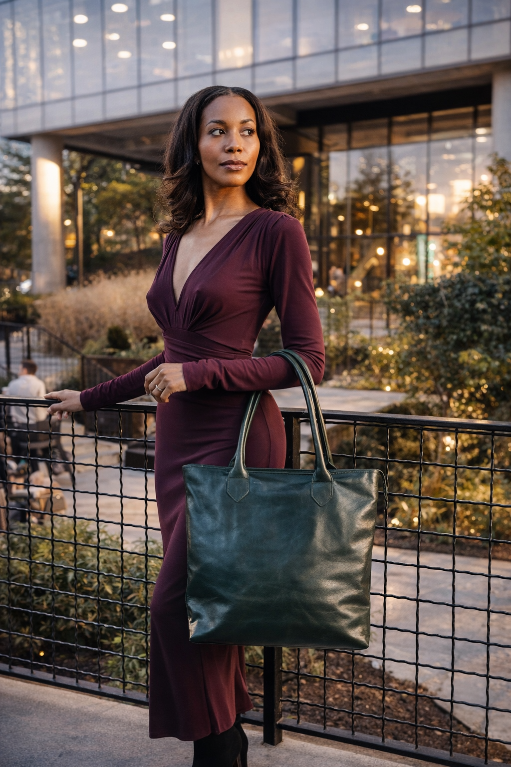 Wellington Tote - Hunter Green