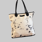 Wellington Tote - Black & White Cowhide