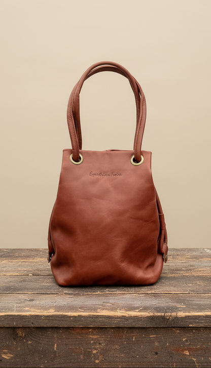 Camden bucket bag in Oxblood