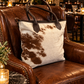 Wellington Tote - Brown & White Cowhide