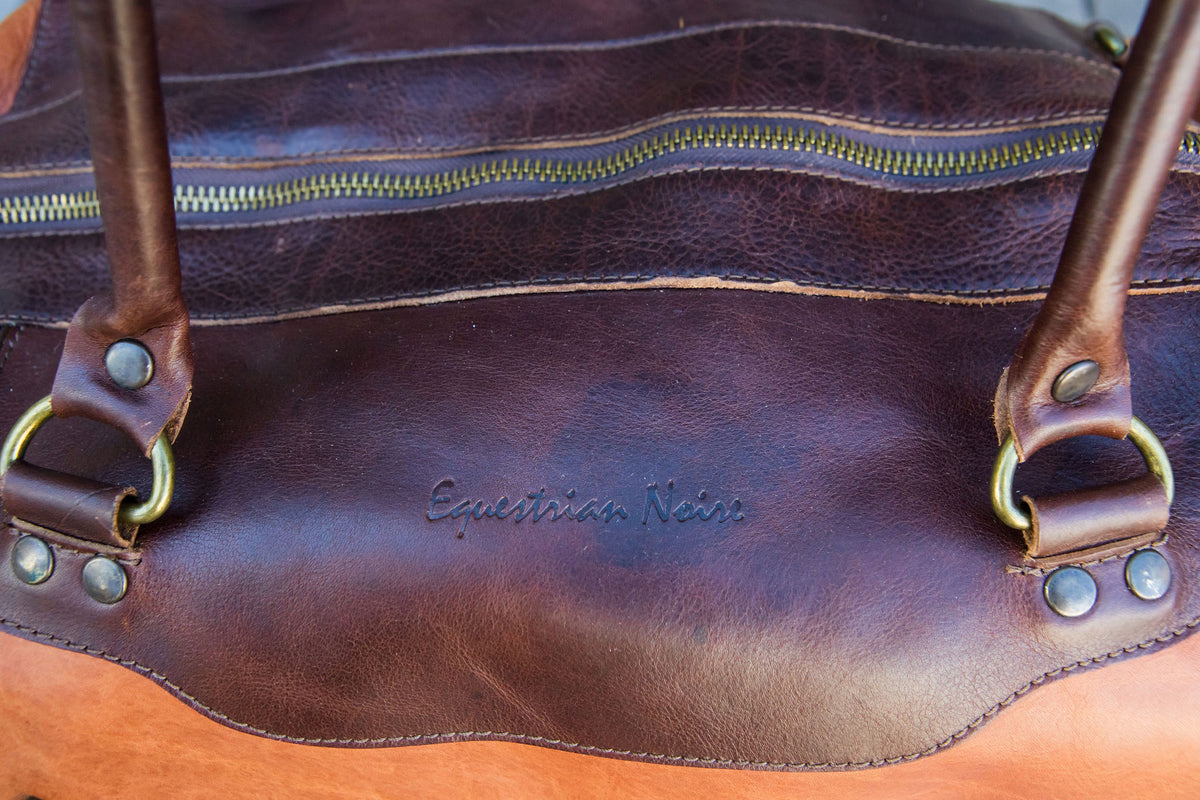 Aiken Weekender Bag - Chocolate & Cognac