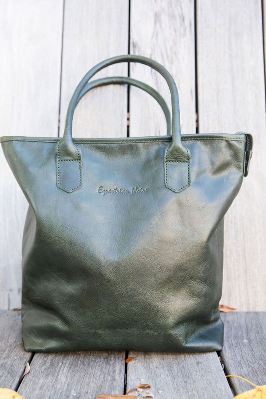 Petite Wellington Tote - Hunter Green