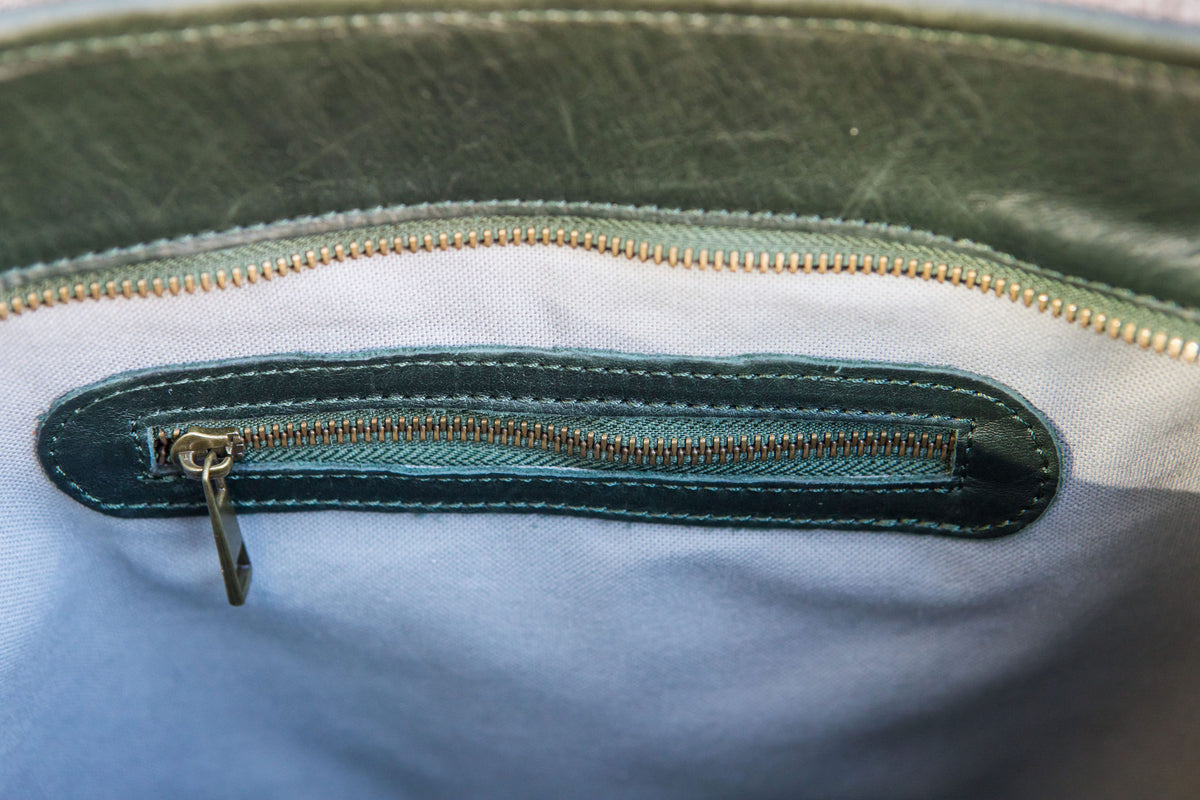 Petite Wellington Tote - Hunter Green