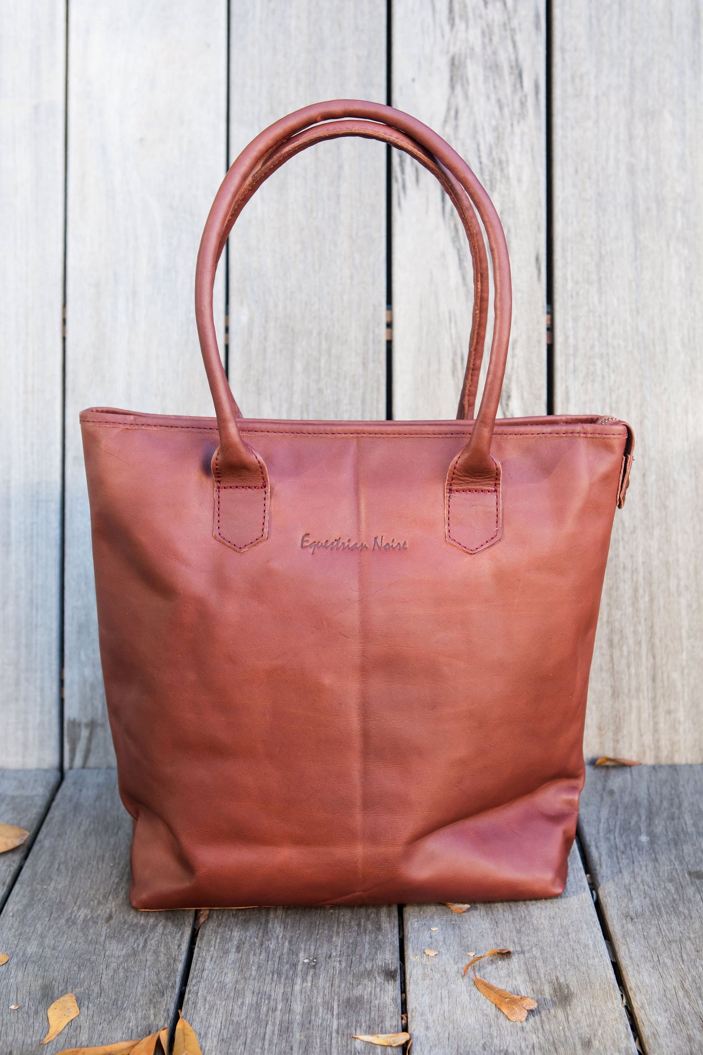 Petite Wellington Tote - Oxblood