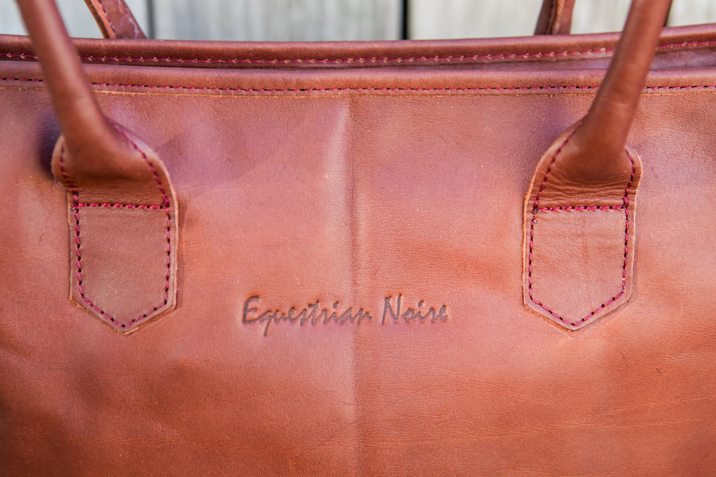Petite Wellington Tote - Oxblood