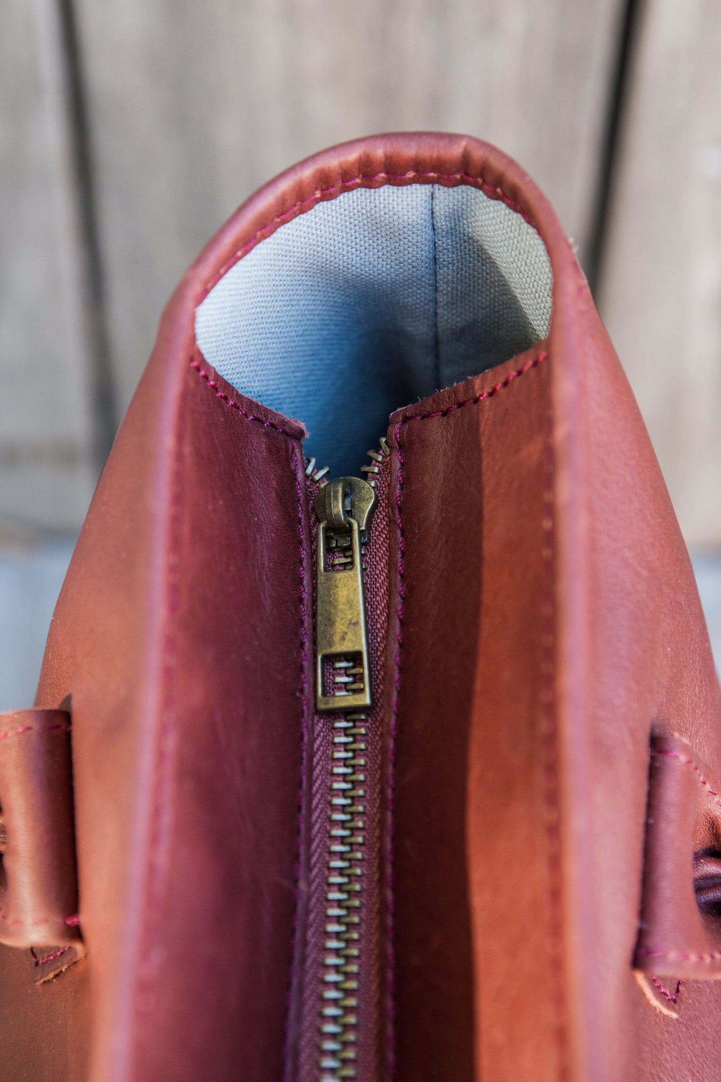 Petite Wellington Tote - Oxblood