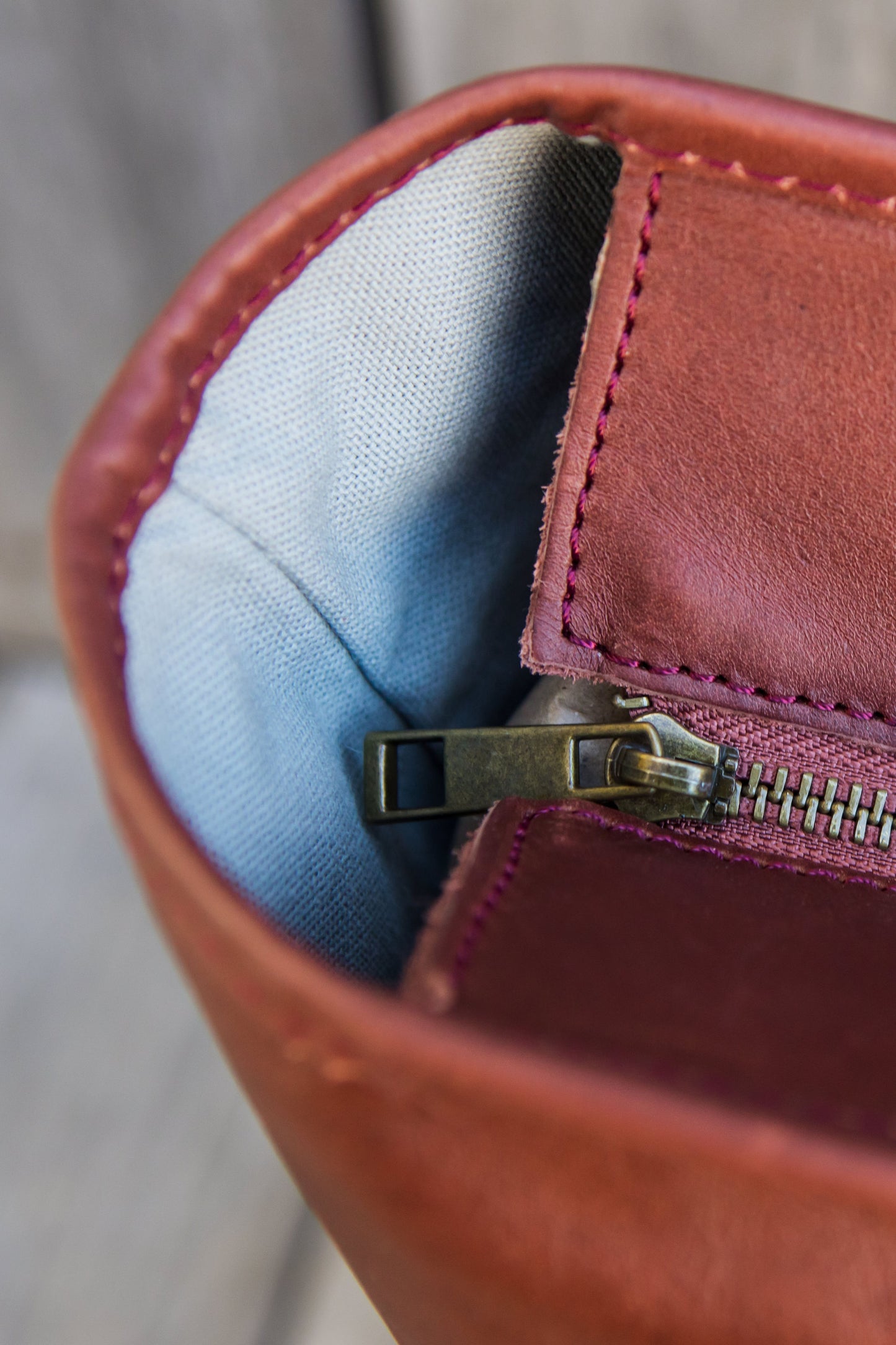 Petite Wellington Tote - Oxblood