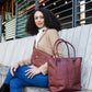 Petite Wellington Tote - Oxblood