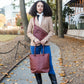 Petite Wellington Tote - Oxblood