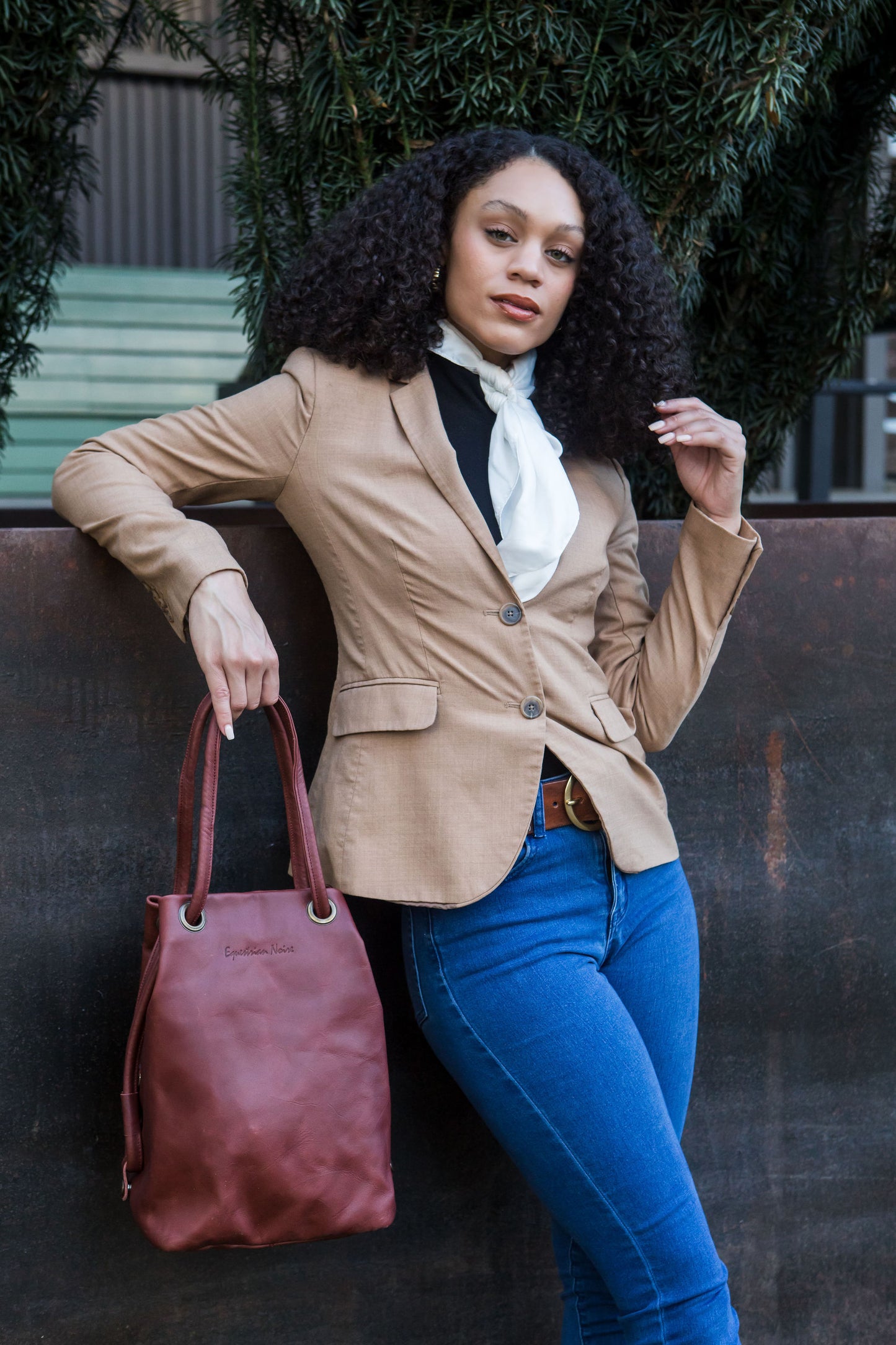 Camden Bucket bag - Oxblood