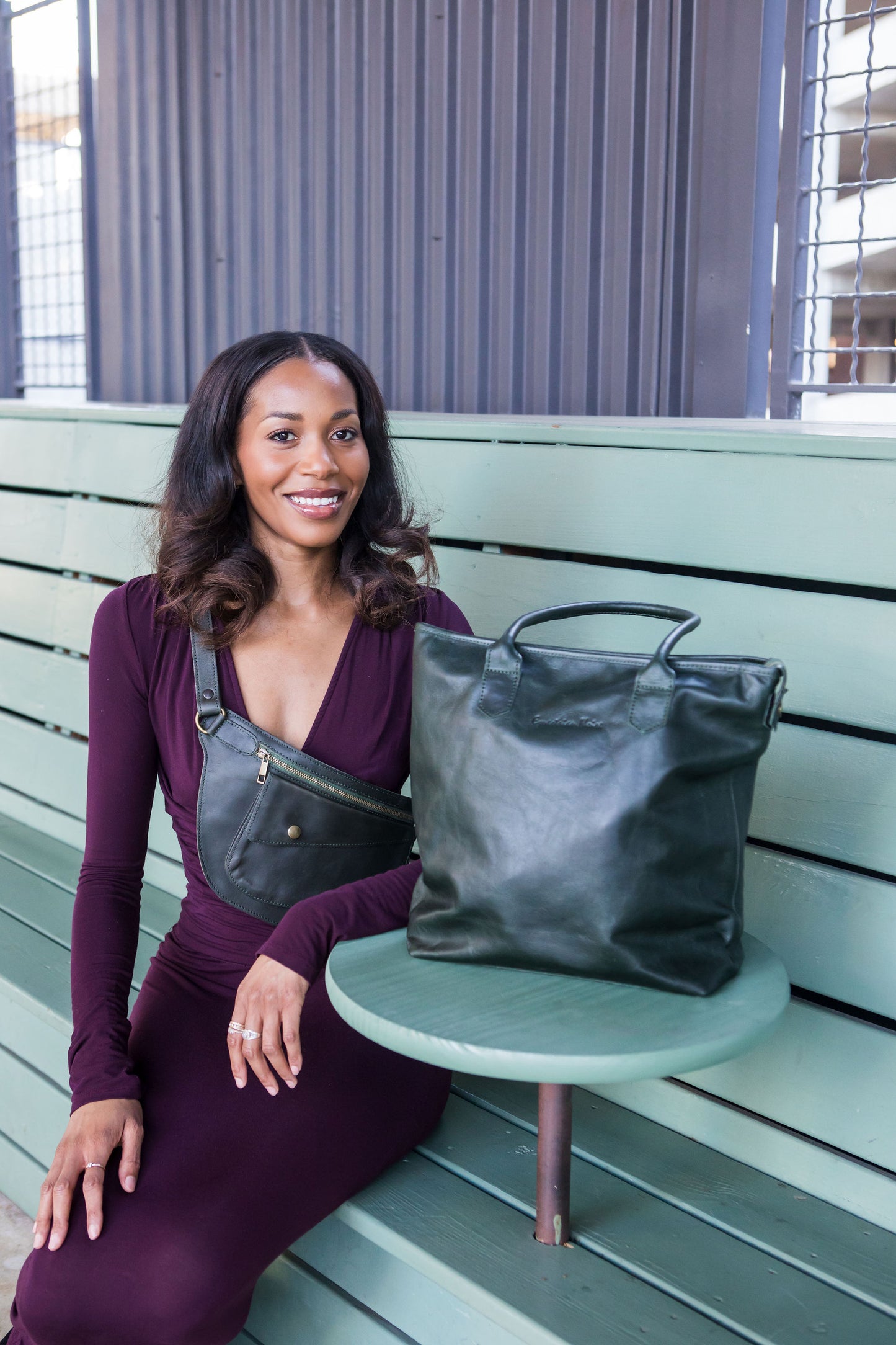 Petite Wellington Tote - Hunter Green