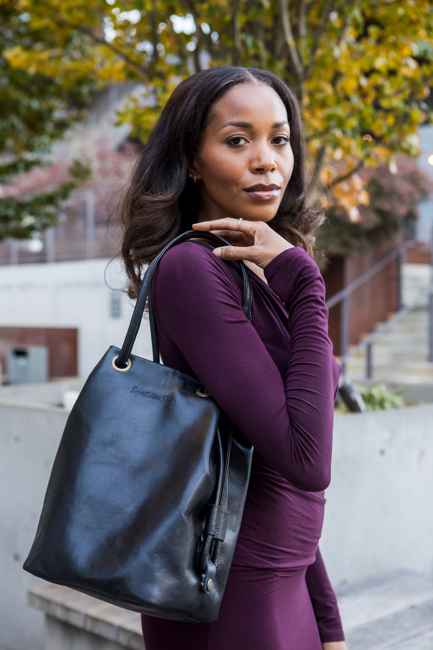 Camden Bucket bag - Noire