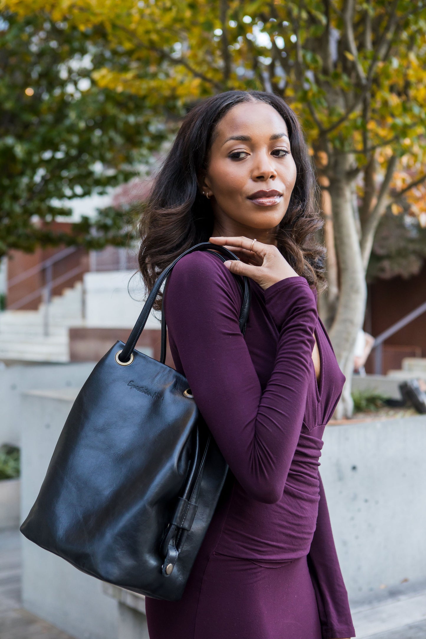 Camden Bucket bag - Noire