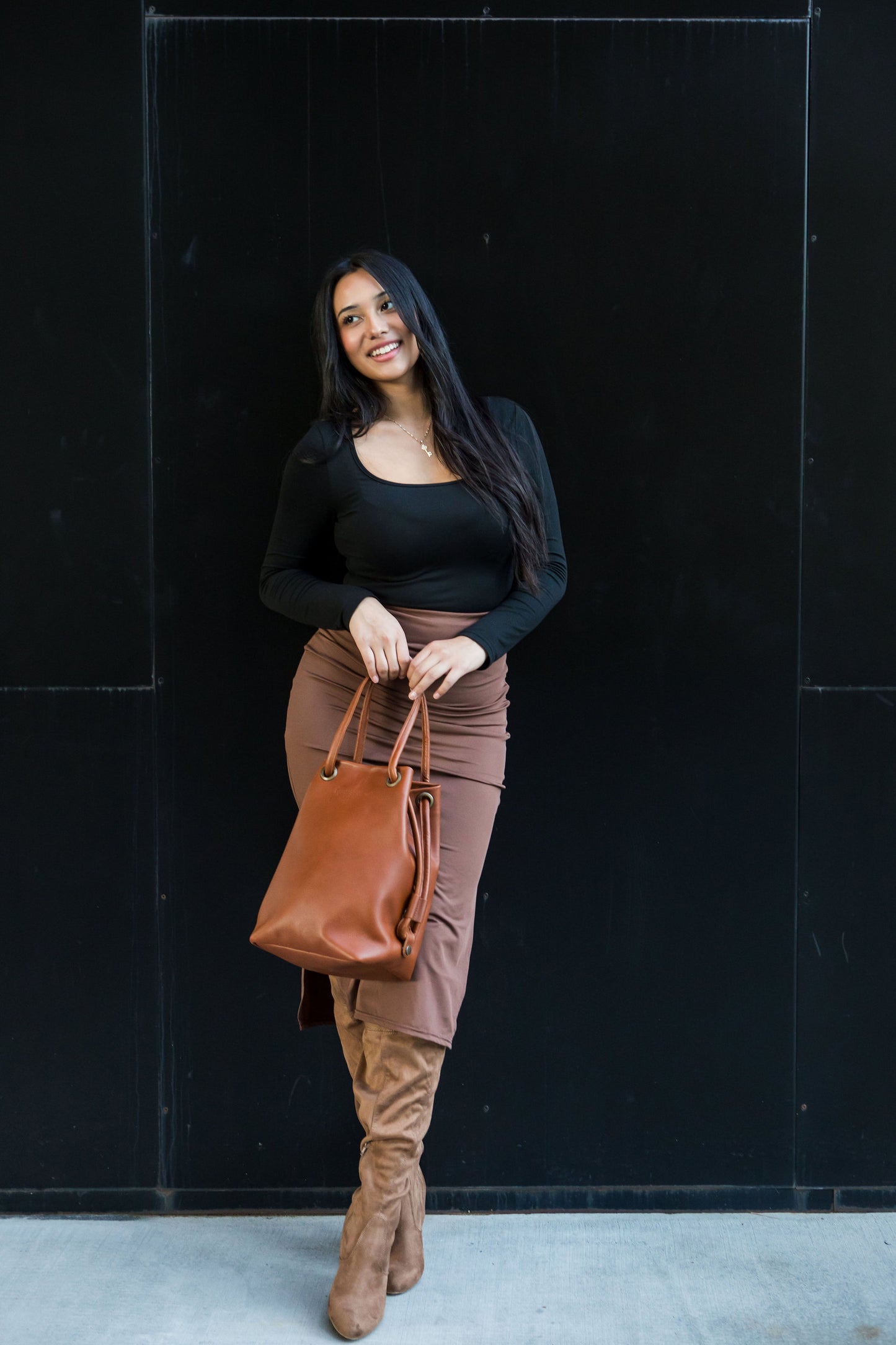 Camden Bucket bag - Cognac