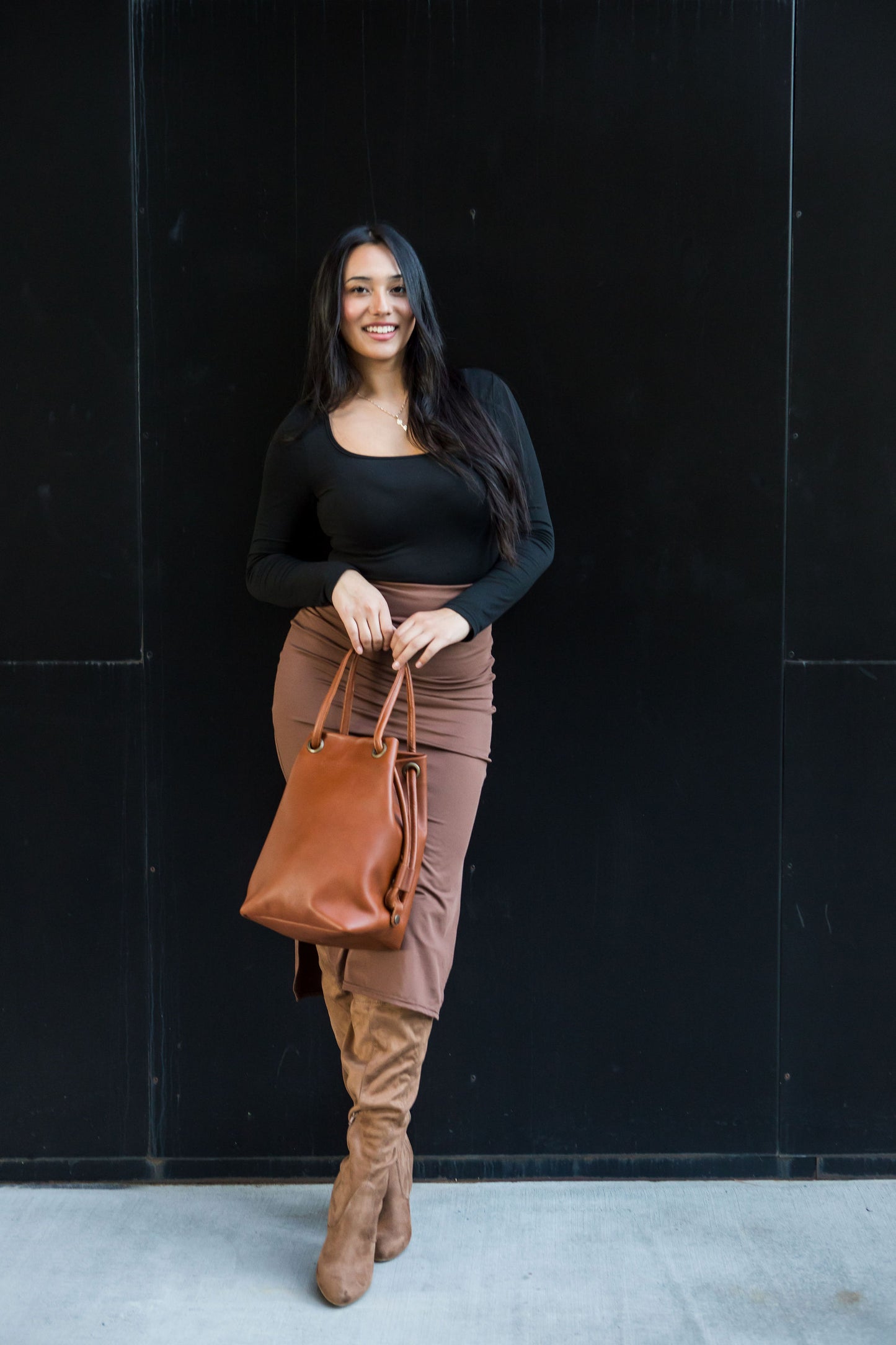 Camden Bucket bag - Cognac