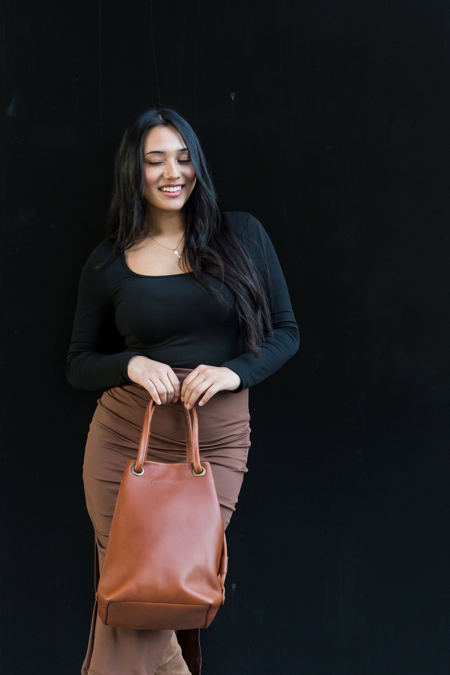 Camden Bucket bag - Cognac