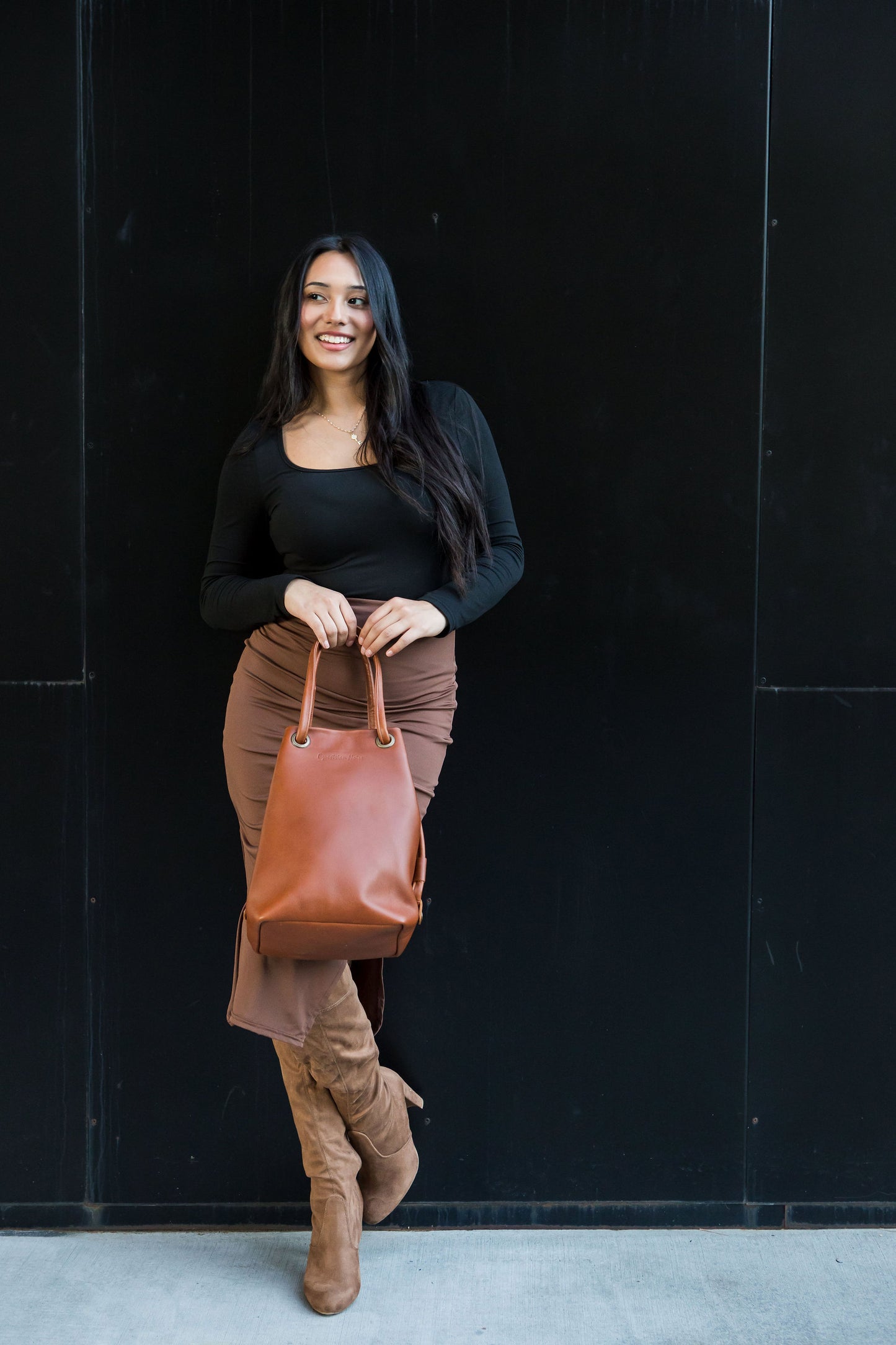 Camden Bucket bag - Cognac