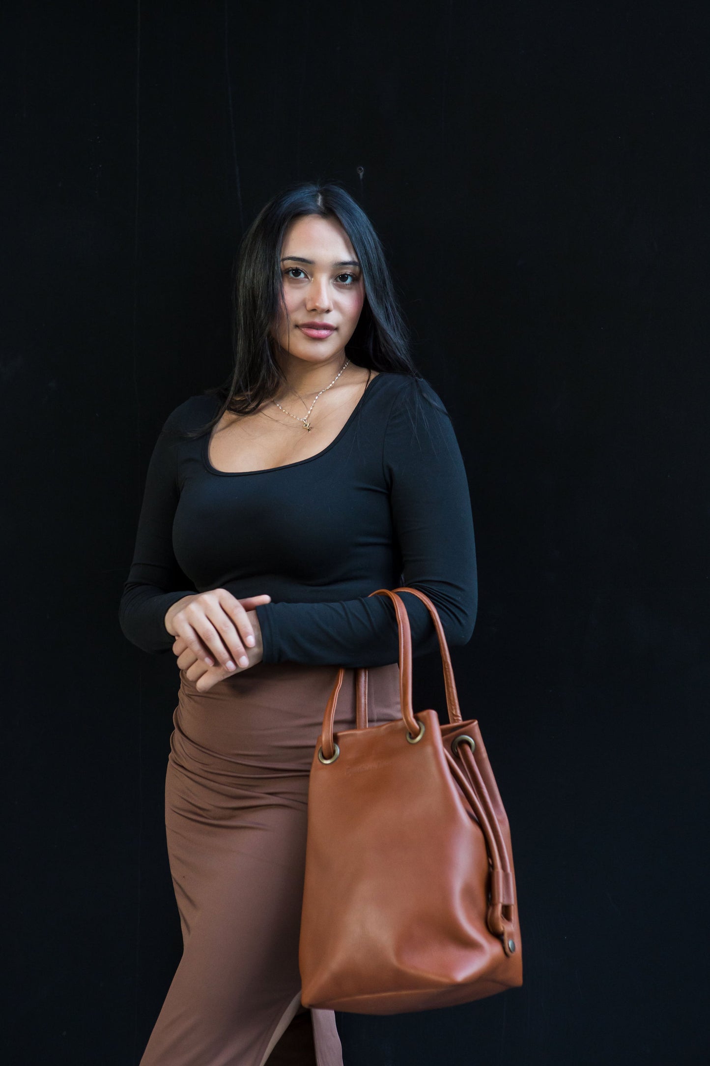 Camden Bucket bag - Cognac