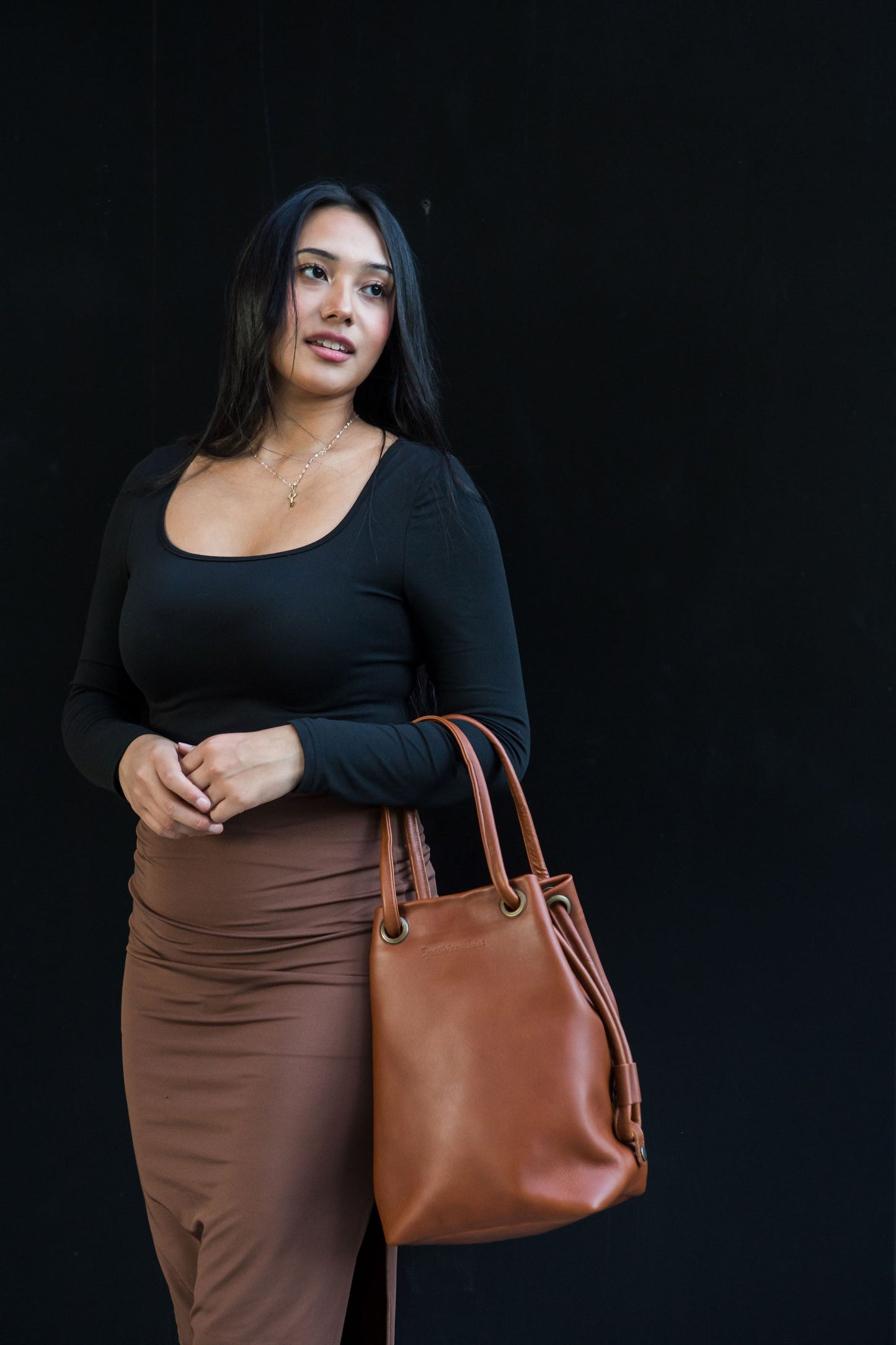 Camden Bucket bag - Cognac