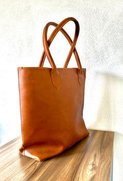XL tote bag in Congac