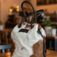 Camden Bucket bag - Brown & White Hair On