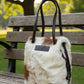 Camden Bucket bag - Brown & White Hair On