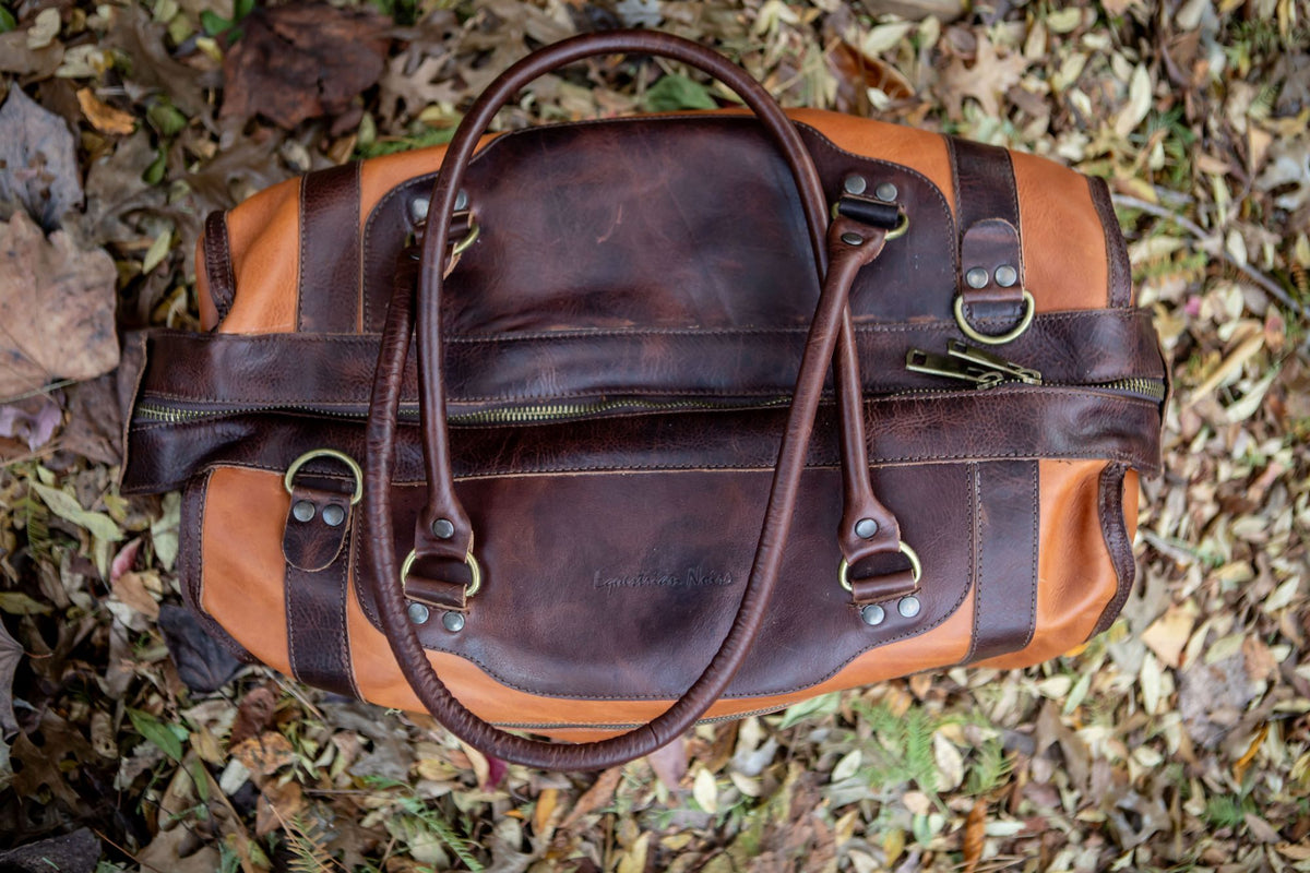 Aiken Weekender Bag - Chocolate & Cognac