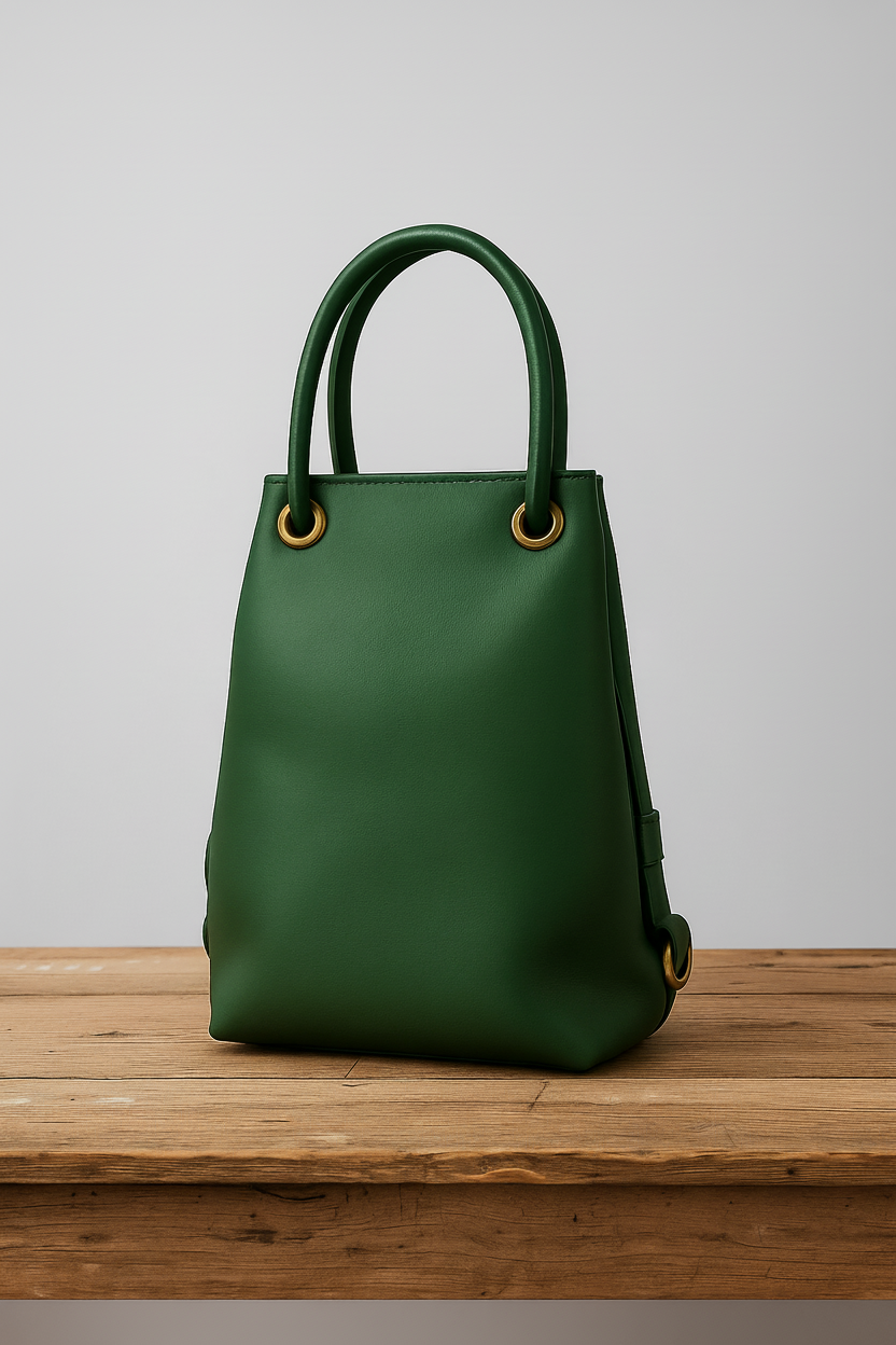 Camden bucket bag in Hunter Green