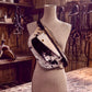 Bandera Bandolier Bag - Hair On Black & White