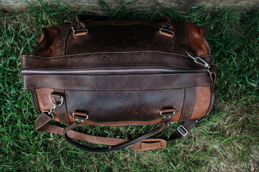 Aiken Weekender Bag - Chocolate & Cognac