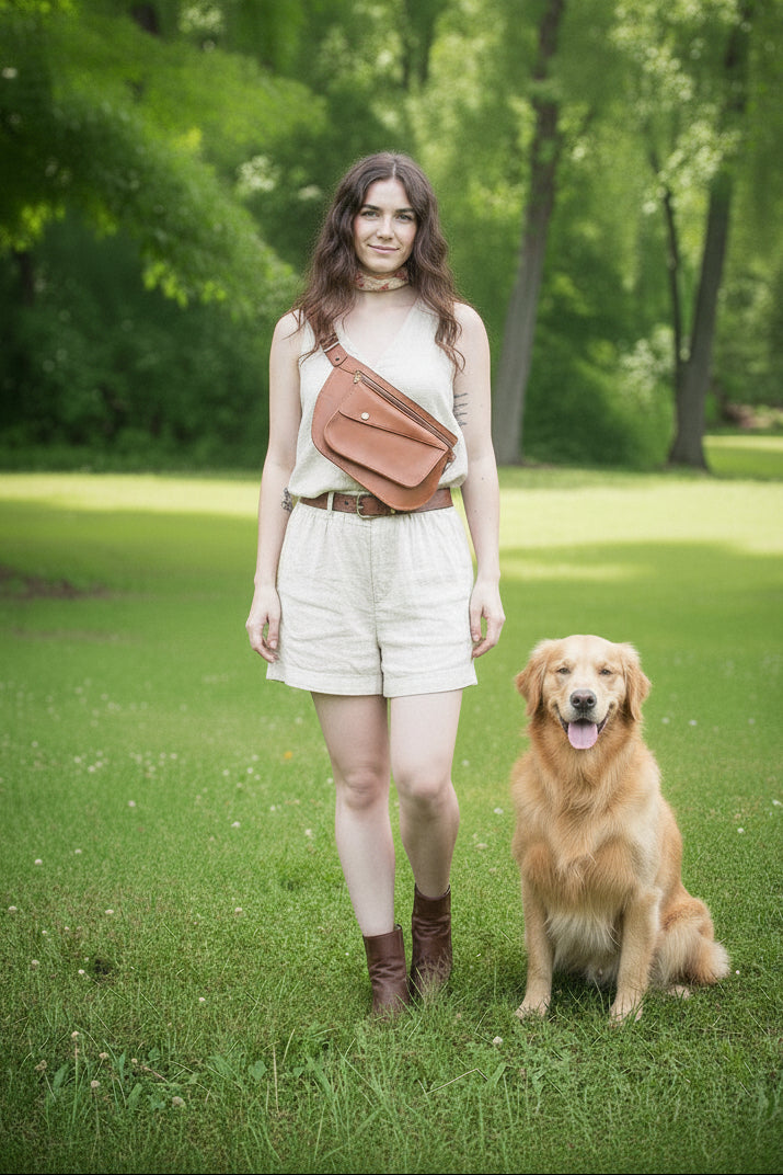 bandera bag in cognac