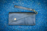 Saddler tri-fold wristlet